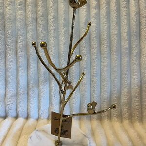 Gold Jewelry Tree Stand
